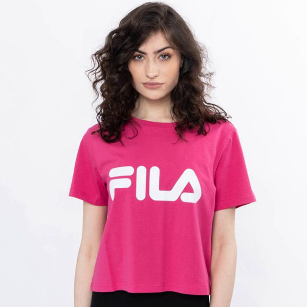 Fila Jordan Crop Women's T-Shirts - Purple,NZ 520-26105